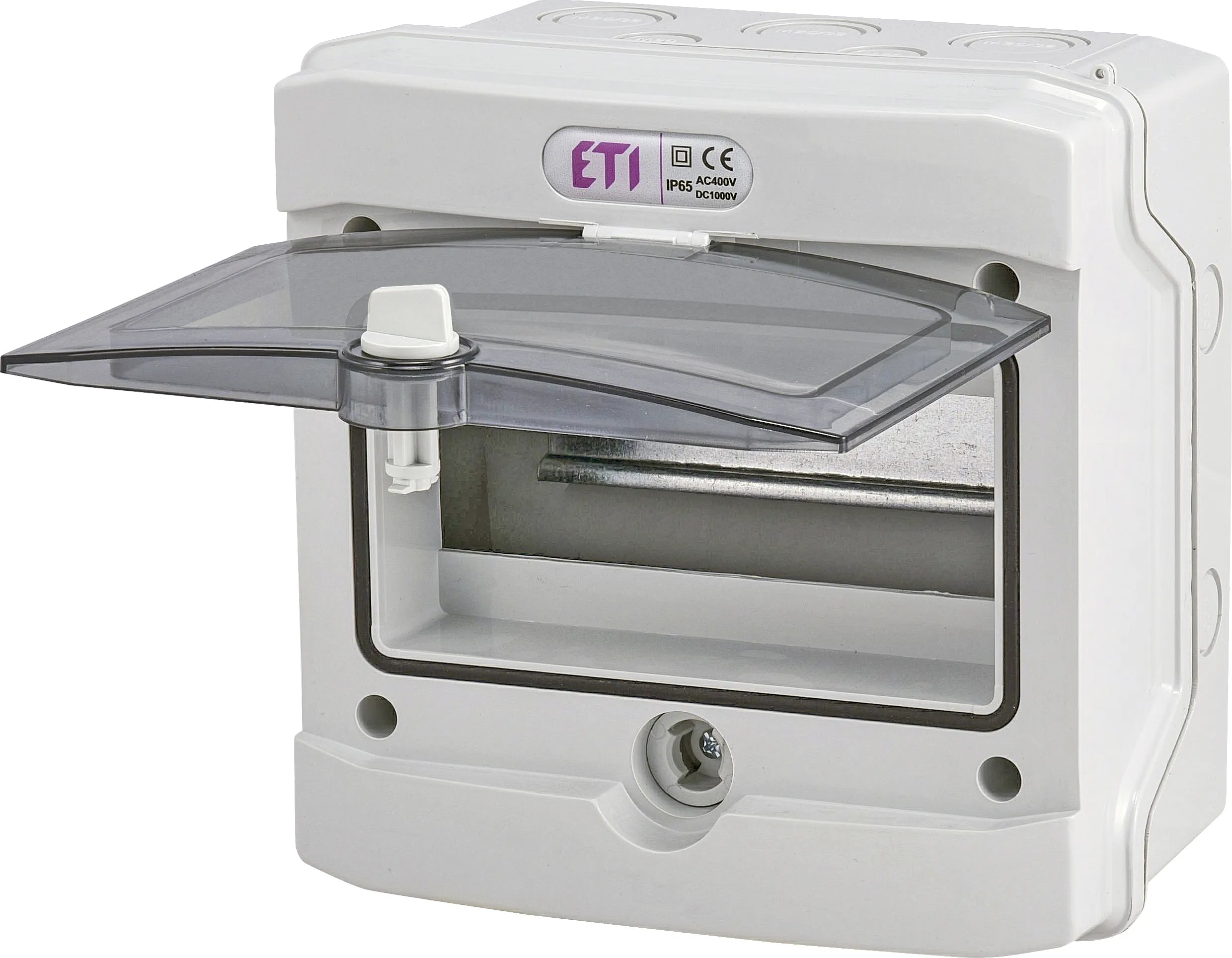 Cutie de distribuție aplicată ETI ECH-8G, 8 module, IP65, montaj aparent