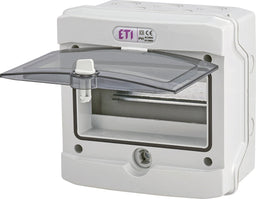 Cutie de distribuție aplicată ETI ECH-8G, 8 module, IP65, montaj aparent