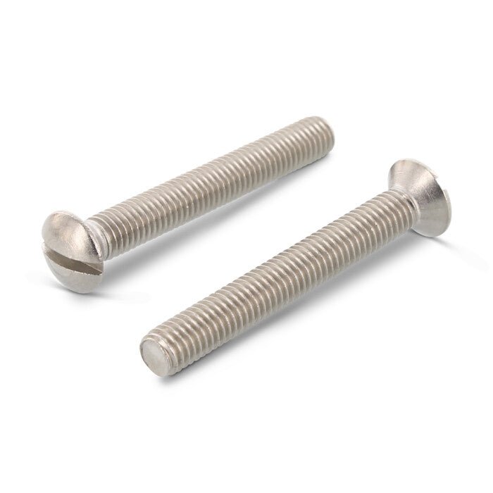 DIN 964 - Surub cap inecat ridicat crestat filet complet - M8 x 100 mm - 100 buc.