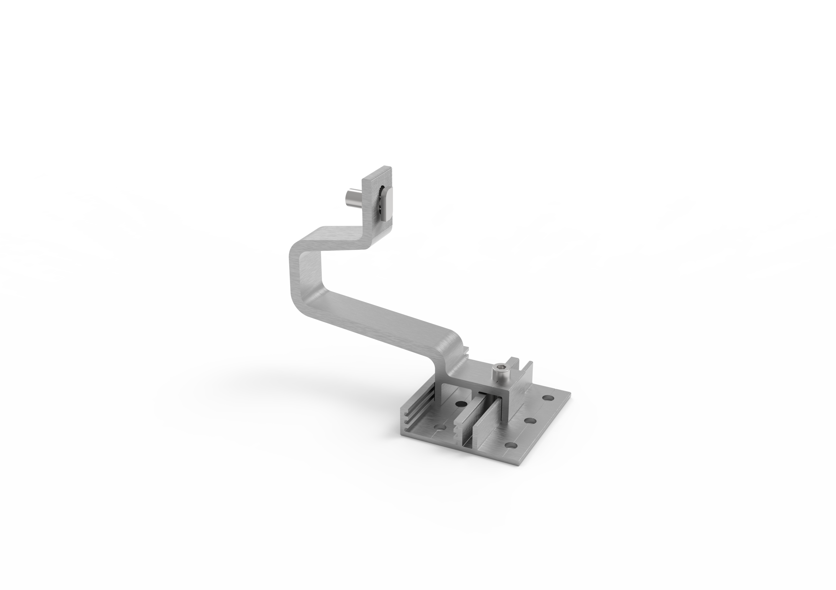 Set Carlig Aluminiu ISOTILE Pentru Fixare Profile Si Panouri Fotovoltaice Pe Acoperis Tigla