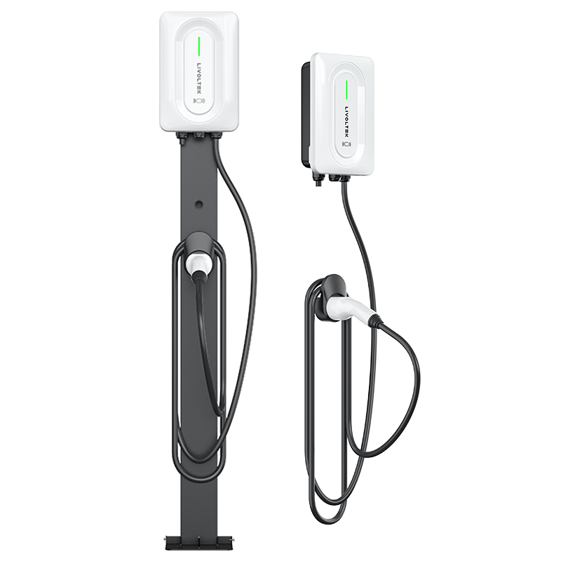 Statie incarcare masini electrice Livoltek R110, 11kW, 400Vac trifazat, Bluetooth/Wi-Fi/Ethernet/4G, RFID, Type 2, cablu 5m