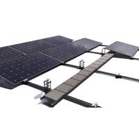 Sistem montaj panouri fotovoltaice J-systems acoperiș plat terasă balastat E-V, fără penetrare, rezistent la taifun
