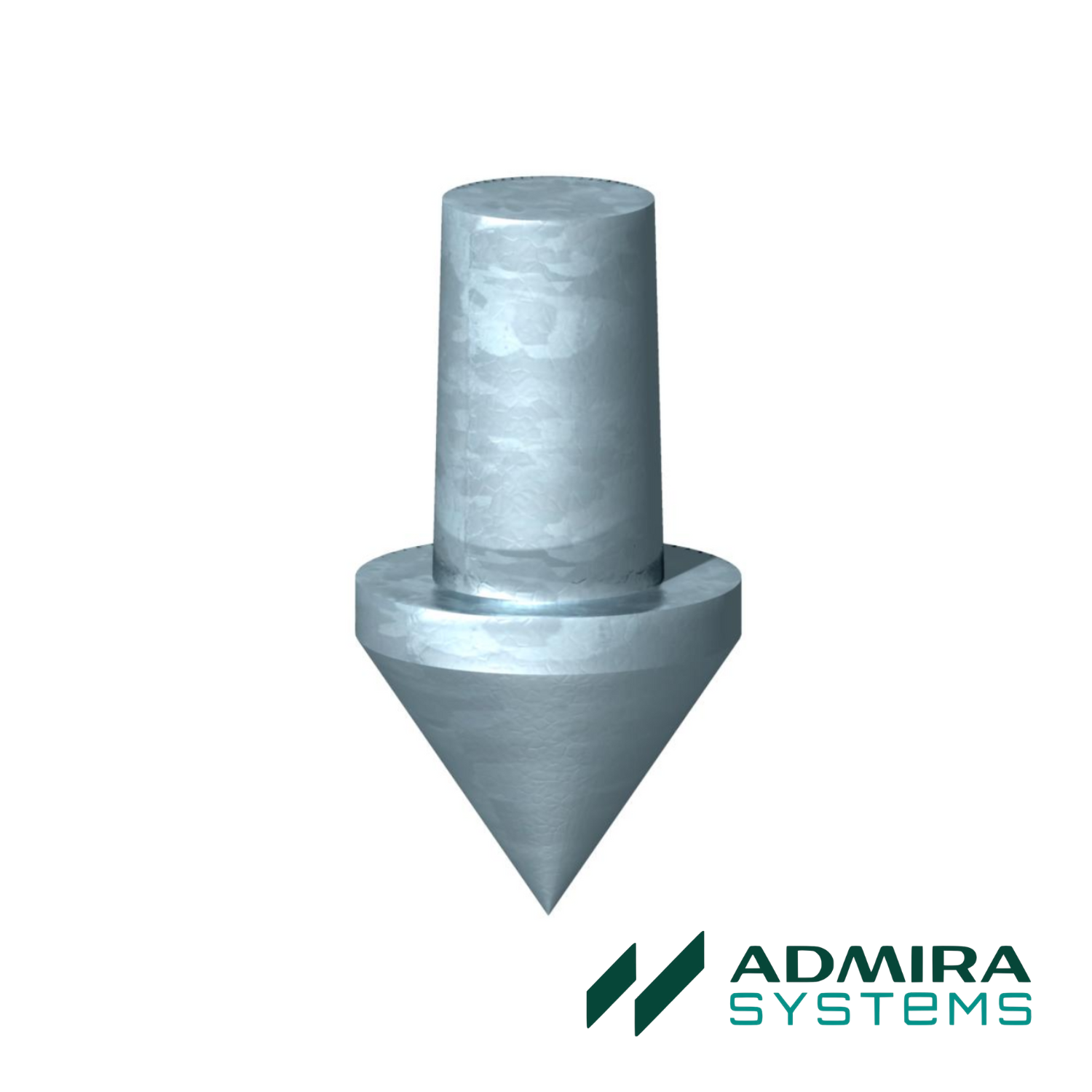 Vârf penetrare Admira Systems pentru electrod împământare 20 mm, oțel zincat termic HDG