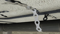 Banda Perforata tip A 17 x 0.8 mm, otel inoxidabil A2, 10m