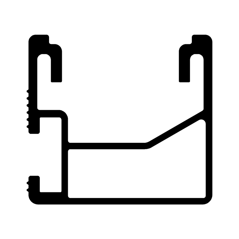 Profil Aluminiu K2 SingleRail Light 3650mm - Admira