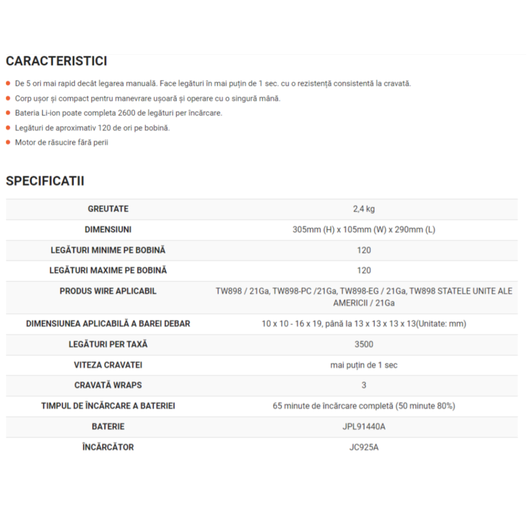 Dispozitiv de Legat Fier Beton RB398S