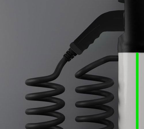 Cablu retractabil spiralat Astreea 4 5 m pentru statii incarcare masini electrice