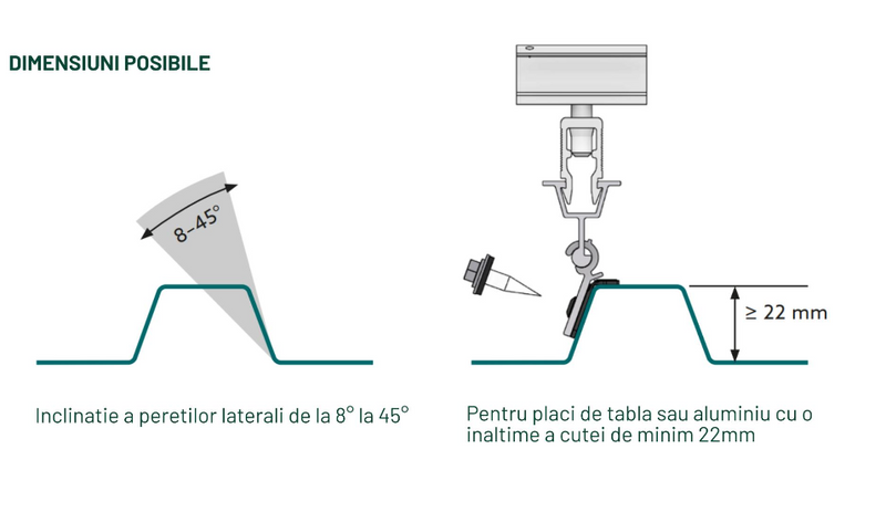 Suport prindere tabla trapezoidala Schletter ClampFit ProLine - Admira