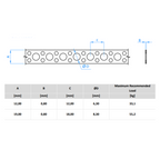 Banda Perforata tip D 12 19 x 0.8 mm, otel zincat, 10m
