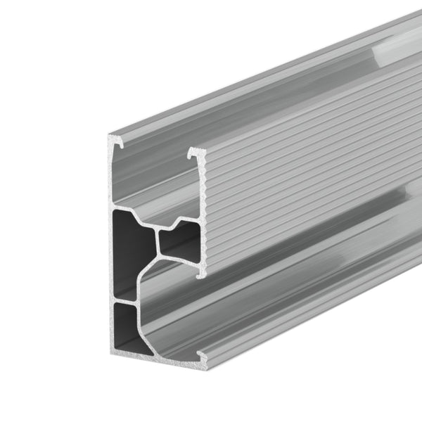 Profil suport panou solar fotovoltaic, tip C 26x52 mm, montaj lateral, aluminiu