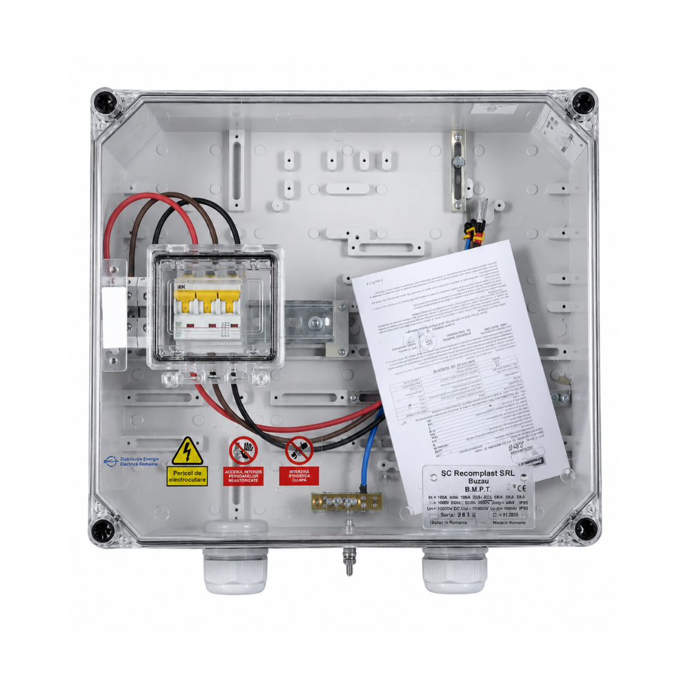 Bloc de măsură și protecție trifazat BMPT 16A 3P IP54 pentru branșament electric trifazat