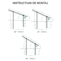 Structura Sol Cu Tarusi Oblici | 2x5 (10 panouri) | Unghi Reglabil | S350GD+Z275