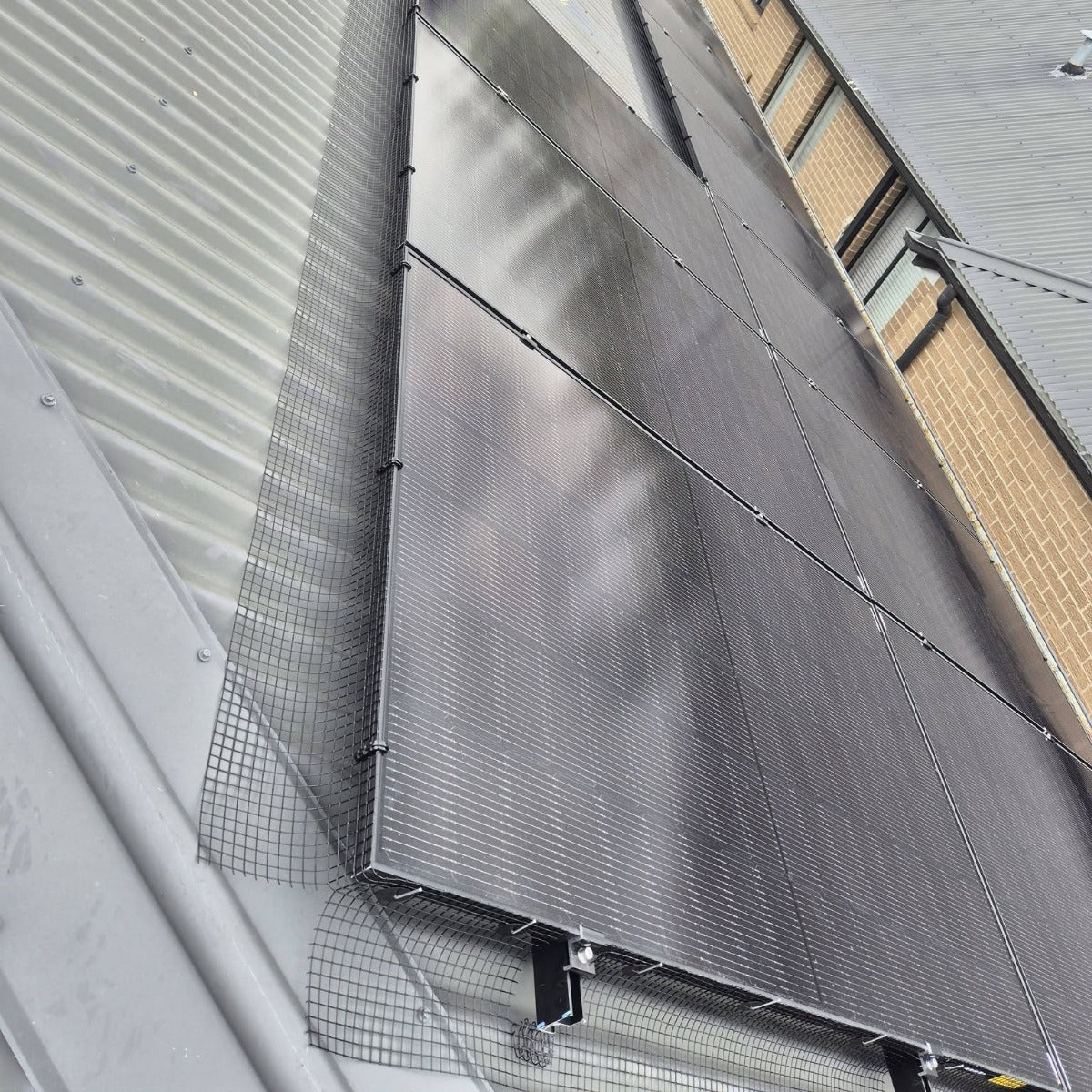 Clemă speed clip pentru fixare plasă anti pasări la panouri solare fotovoltaice, fără șuruburi, pentru panouri cu rama cu 2 laturi