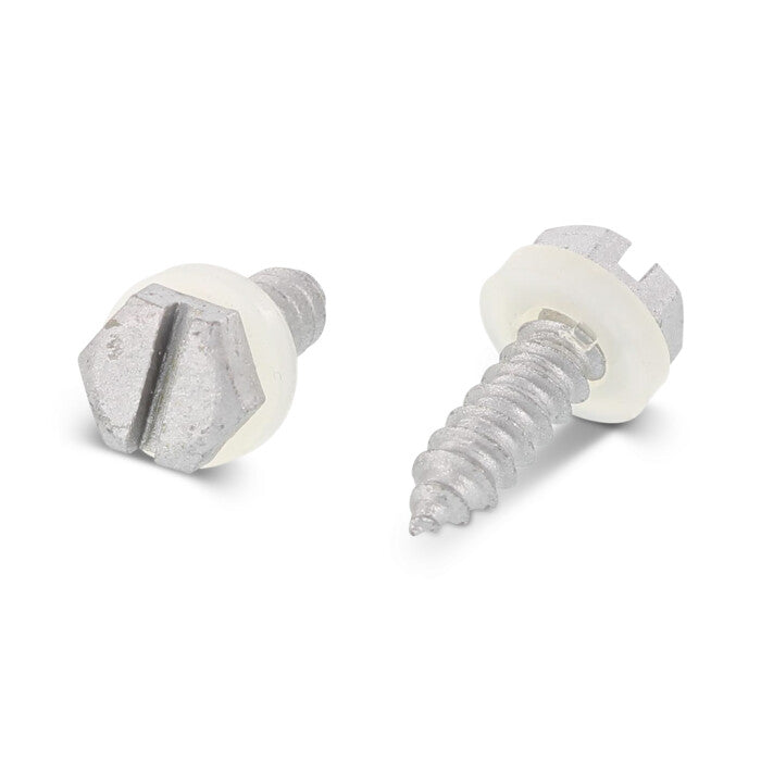 DIN 7976 - Surub autofiletant cap hexagonal cu slot saiba poliamida - C 4,8 x 16 SZ, polyamide-washer 10 mm - 500 buc.