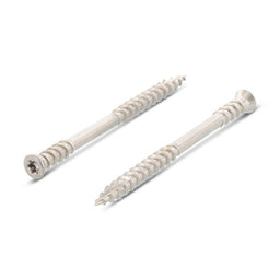 Surub lemn dulgherie terasa deck cap inecat cu nervuri TBS-Drill - 5,3 x 90 TX 20 - 100 buc.