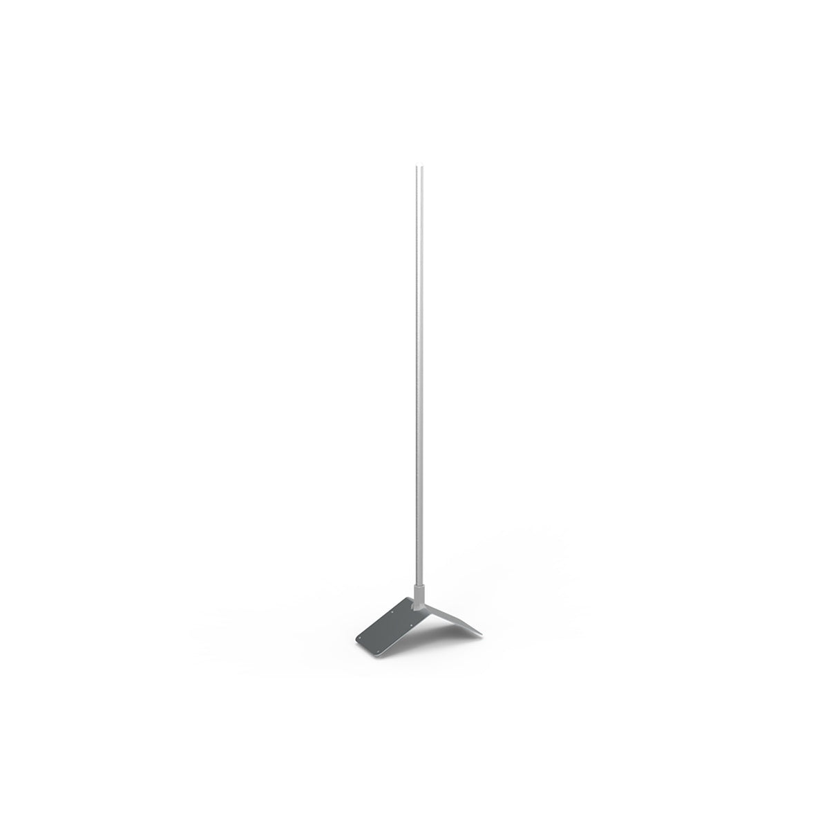 Tijă de captare din aluminiu de 1500 mm cu bază pentru acoperiș metalic