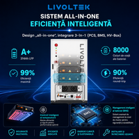 Sistem de stocare energie LIVOLTEK BES-P125X261E/U, 125 kW, 261,2 kWh, baterii LFP, On-Grid/Off-Grid