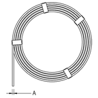 Conductor rotund de aluminiu pentru coborare 8/10 mm