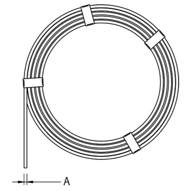 Conductor rotund de aluminiu pentru coborare 8/10 mm