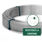 Conductor rotund de aluminiu pentru coborare 8/10 mm
