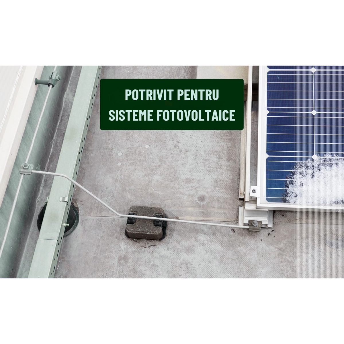 Conductor rotund de aluminiu pentru coborare 8/10 mm