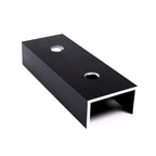 Conector din aluminiu anodizat 120x45x25mm pentru profile 40x40mm panouri solare fotovoltaice