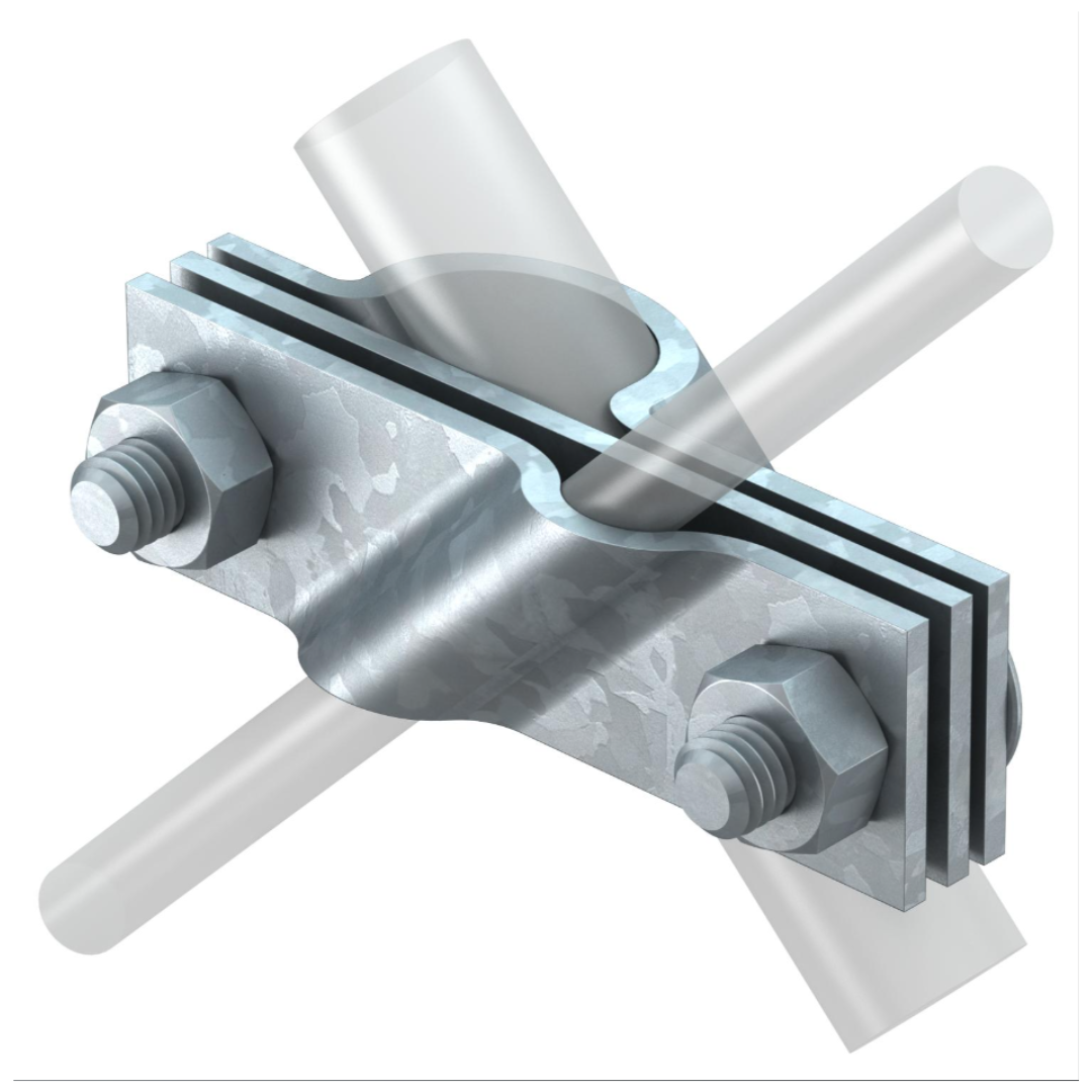 5x Conector cuplare OBO pentru conductor rotund / platbanda, 2760 20 FT, 20mm 5001641