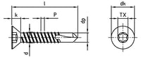 DIN 7504 - Surub autoforant cap inecat tip O - 6,3 x 25 mm - 200 buc. - Admira Distribution