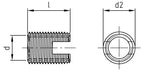 Insertii filetate exterior
