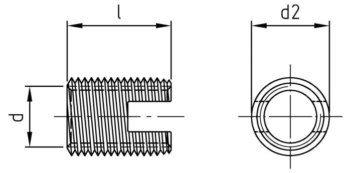 Insertii filetate exterior - M3 - 250 buc.