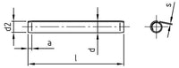 ISO 8750 - Stift elastic spiral crestat - 2,5 x 24 mm - 1000 buc.