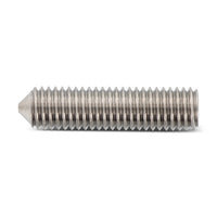 Stift filetat cu locas hexagonal DIN 914 ISO 4027, varf conic ascutit