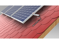 Carlig suport panouri fotovoltaice pentru acoperis sindrila bituminoasa, otel inoxidabil AISI430