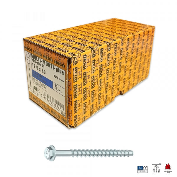Șurub de ancorare HECO MULTI-MONTI-plus SS 12 × 100 mm, cod 48411
