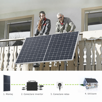 Montarea sistemului fotovoltaic cu panouri URECO pe balcon