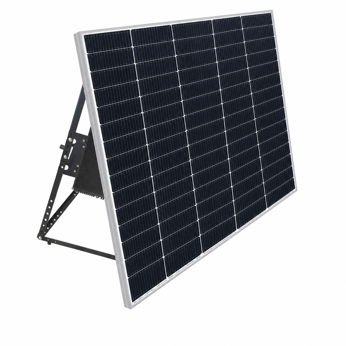 Panouri bifaciale URECO instalate pe suporturi triunghiulare