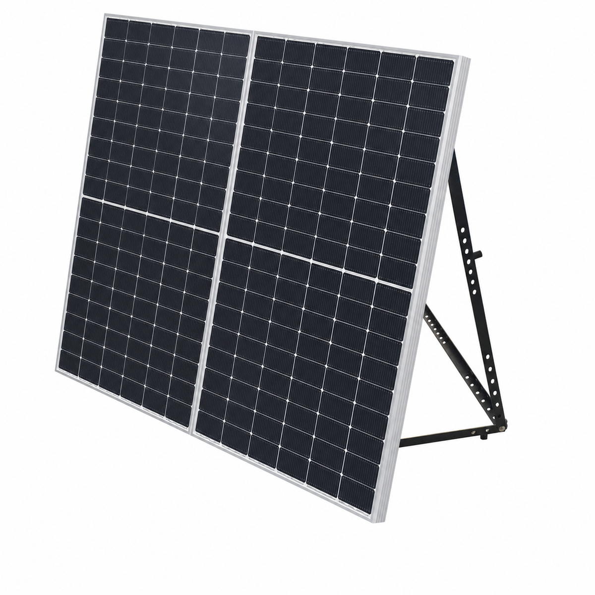 Set de două panouri bifaciale URECO pe suporturi pentru balcon