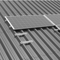 Șină mini-rail tip H din aluminiu suport panouri solare fotovoltaice