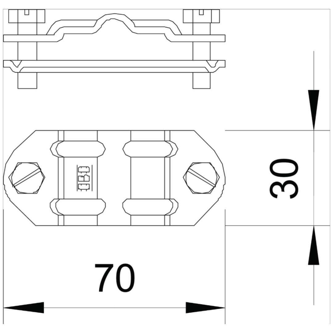 10x Piesă de separaţie OBO pentru Rd 8-10 şi FL 30-40 mm 5336457