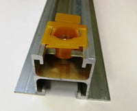Piuliță de inserție M8, inox A2, cu ajutor plastic pt. profile 41/41 și 41/21