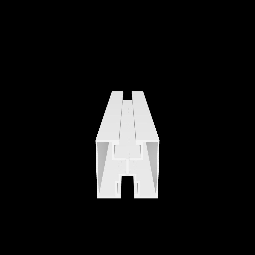Profil aluminiu tip H 40x40mm pentru suport panou solar fotovoltaic 3600mm