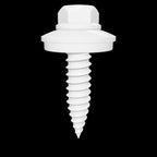 100x Șurub cu cap autofiletant și garnitură pt. tablă subțire, Inox A2, Bimetal, SW8, ETA