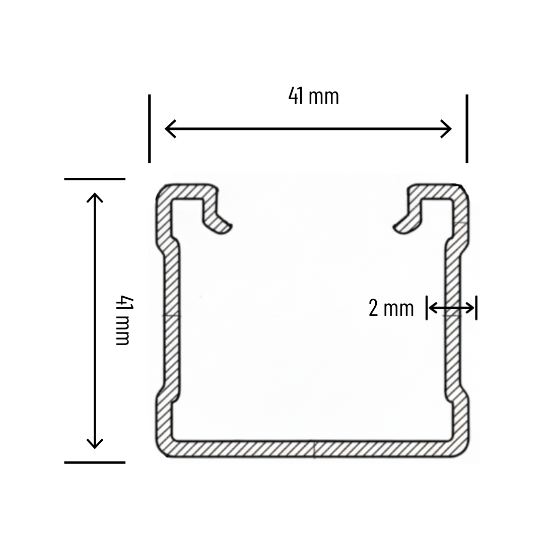 Profil zincat MBS CU 41/41 S350GD + Z275, 3000mm