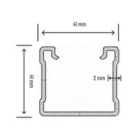 Profil zincat MBS CU 41/41 S350GD + Z275, 3000mm