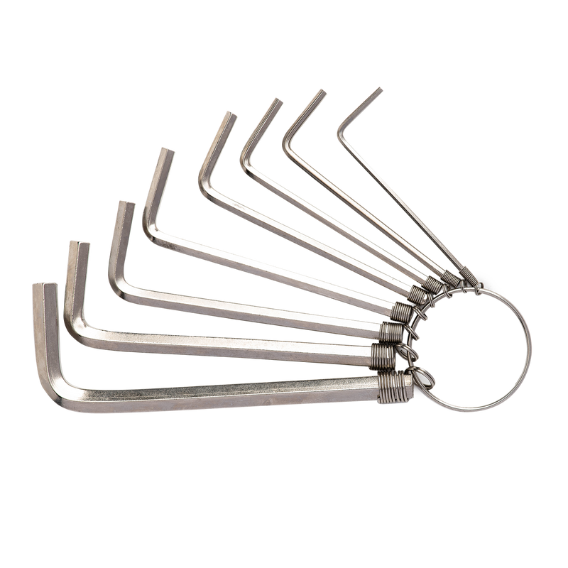 Set de chei hexagonale imbus 1.5-6mm Deli Tools EDL3080 (argintiu)