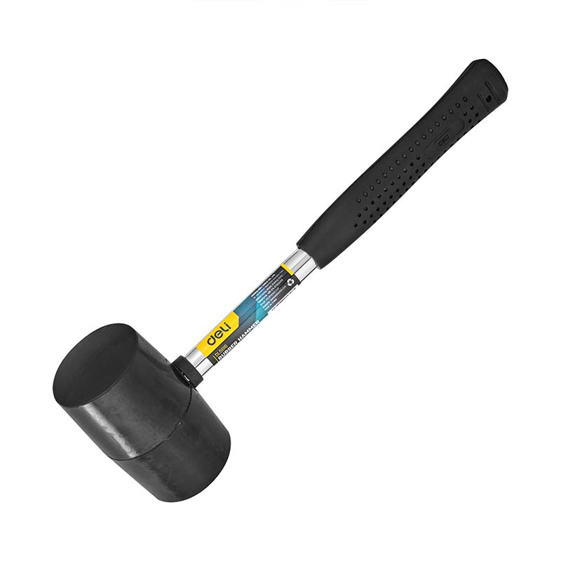 Ciocan de cauciuc Deli Tools EDL5616, 0.5kg (negru)
