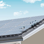 Plasa de protectie panouri fotovoltaice anti pasari, otel zincat 20cm L=30 m cu sistem de fixare inclus