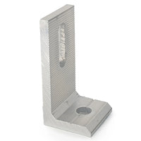 Adaptor tip "L" 40x80 mm cu set de fixare M8 și șurub autoforant cu EPDM, pentru profil C, aluminiu, montaj panouri solare fotovoltaice pe acoperiș din tablă