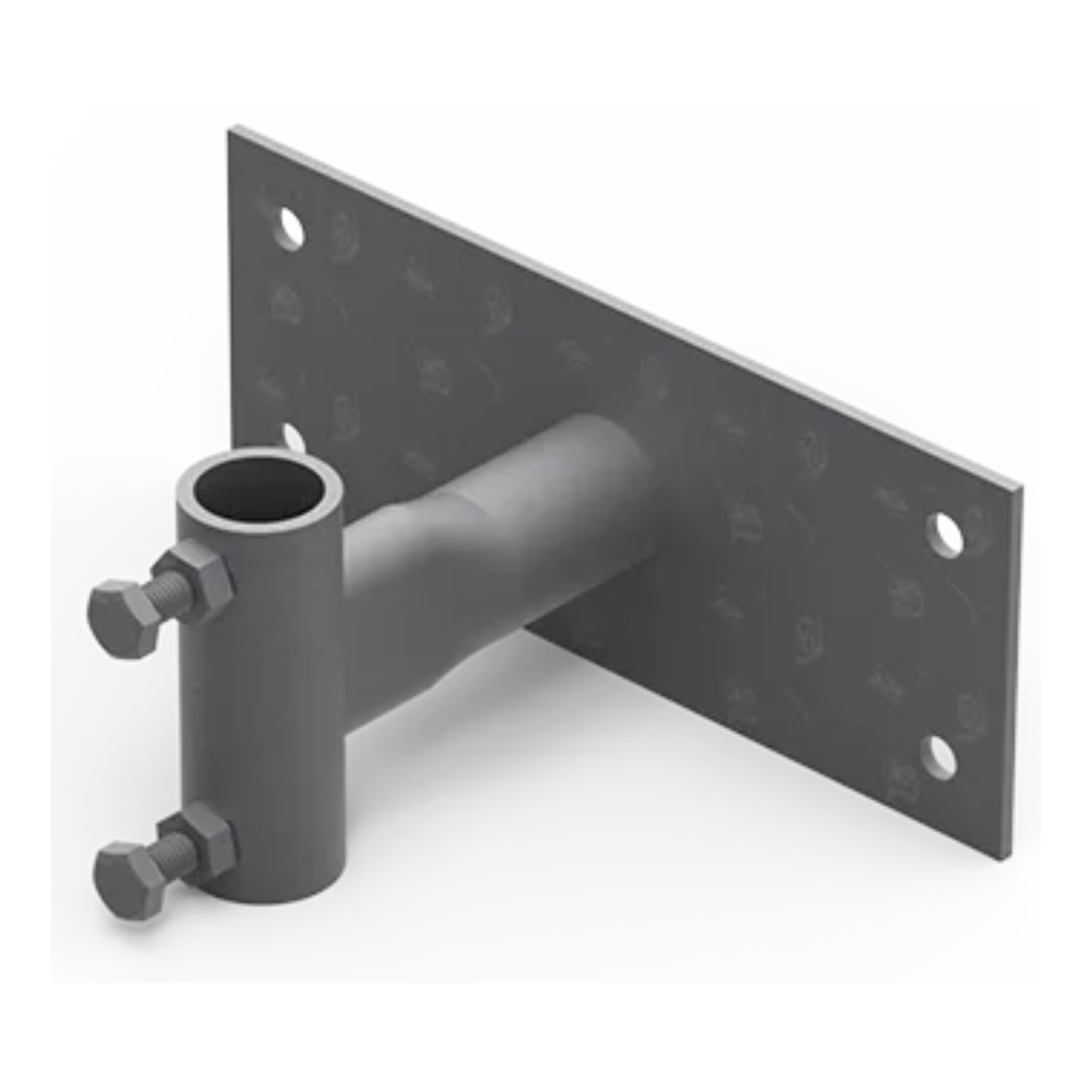 Suport catarg fix pt. perete D:48mm, 250x200mm, otel zincat