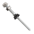 Șurub tip ancora hanger bolt M8x150mm cu filet dublu pt. substructuri din oțel